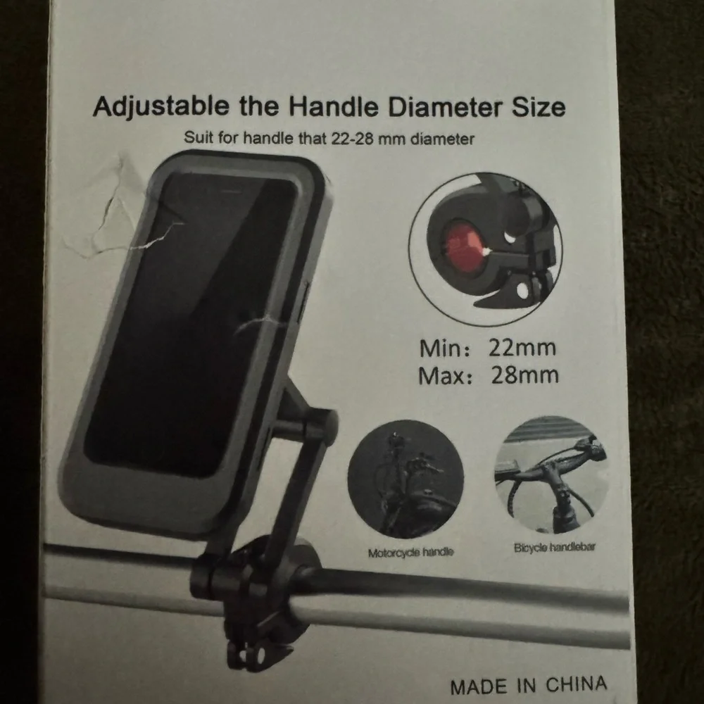 Adjustable Black Phone Mount for Bicycles